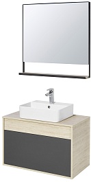 Акватон Мебель для ванной Лофт Урбан 80 графит\орегон, Джой – фотография-1