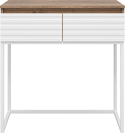 Brevita Консоль Dakota 80 белая/дуб галифакс олово – фотография-1