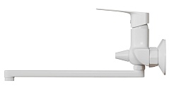 Mixline Смеситель для ванны и раковины 35k ML15-02W белый – фотография-3