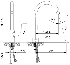 Iddis Смеситель для кухни Cuba CU5BLJ0i05 – фотография-3