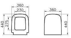 Vitra Крышка-сиденье S20 77-003-009 с микролифтом – фотография-4