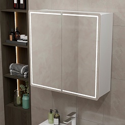 Mixline Мебель для ванной Вектор 90 подвесная белая – фотография-14