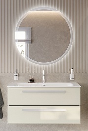 BelBagno Мебель для ванной Eco Cer-N 100 CZR-8073-100 брашированная альпака ручки сатин – фотография-1