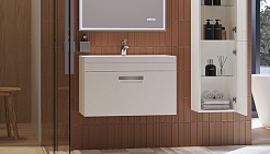 Velvex Тумба с раковиной Estea 80.1Y белая матовая – фотография-2