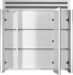 De Aqua Мебель для ванной Кубика 80, зеркало-шкаф Эколь – фотография-11