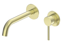 Oliveeka Смеситель для раковины Y OL-88869017-BG золотой матовый – фотография-1