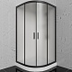 Frank Душевая кабина F410 M black с крышей профиль черный стекло матовое – фотография-4