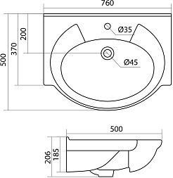 Style Line Мебель для ванной Венеция 75 (Байкал) – фотография-10