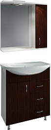 Какса-а Мебель для ванной Венге 70 R – фотография-1