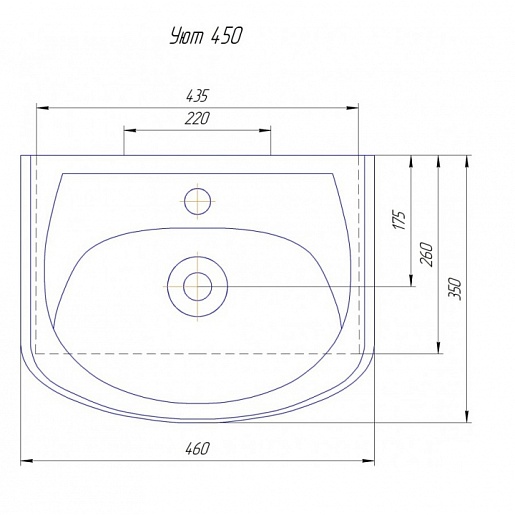 СанТа Тумба с раковиной Верона 45 напольная – картинка-3