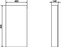 Comforty Зеркальный шкаф Порто 50 дуб темно-коричневый – фотография-3