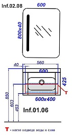Aqwella Комплект мебели Инфинити 60 W – фотография-2