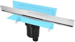 BERGES Wasserhaus Душевой лоток Wall 600 091056 хром глянец – фотография-1