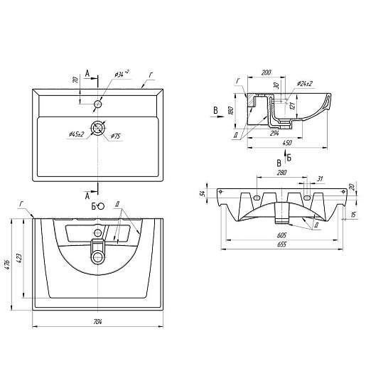 Alvaro Banos Мебель для ванной Valencia máximo 70, зеркало Viento – картинка-9