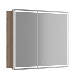 Sancos Зеркало-шкаф Mirror 100 с подсветкой MI100EG дуб галифакс натуральный