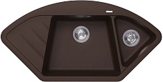 Florentina Мойка кухонная Веста угловая брауни