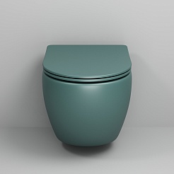 Grossman Унитаз подвесной Color GR-4455OLMS зеленый матовый – фотография-4