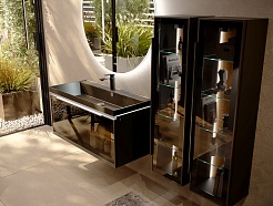 Jorno Шкаф пенал Notte 33/120 Dark Grey антрацит Not.04.120/P/A/JR – фотография-4