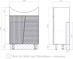 Vigo Тумба с раковиной Selena 600-2-0 белая – фотография-12