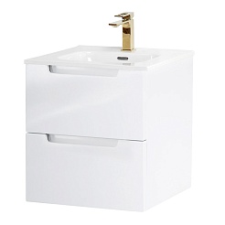 BelBagno Тумба с раковиной Etna 50 подвесная Bianco Lucido – фотография-1