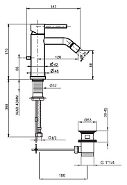Webert Смеситель для биде Elio EL840102564 черный – фотография-3