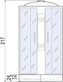River Душевая кабина LENA 90/26 МТ – фотография-14