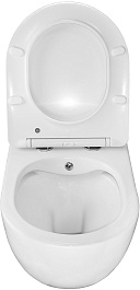 Azario Унитаз подвесной Allegro AZ-3105B безободковый с функцией биде белый – фотография-8