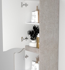 Водолей Пенал подвесной Адель 35 L белый камень – фотография-3