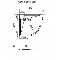 Kolpa San  Поддон для душа Kolpa San Solo 90х90 – фотография-3