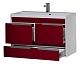 Aquanet Тумба с раковиной "Тиволи 100" бордо – фотография-14