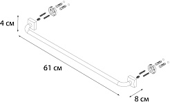 Fixsen Держатель полотенца Kvadro FX-61301 – фотография-4
