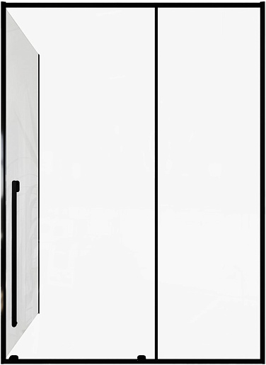 Allen Brau Душевой уголок Fantasy 150x80 3.11009.31/3.11012.31 чёрный матовый – фотография-2