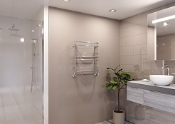 Lemark Полотенцесушитель водяной Luna П7 500x600 хром – фотография-3