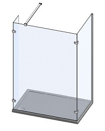 Roltechnik Душевое ограждение WALK B/1400/800 – фотография-3