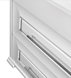 Водолей Тумба с раковиной "Риккардо 110" с ящиками, белая – фотография-3