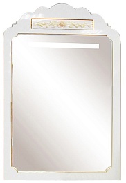 Misty Мебель для ванной Milano 70 белая патина/декор – фотография-2