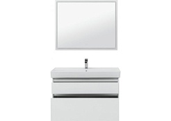 Aquanet Мебель для ванной Nova Lite 100 2 ящика, белая – фотография-4