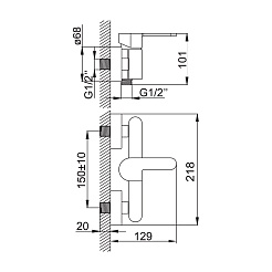 Iddis Смеситель для душа RENIOR RENSB00I03 – фотография-7