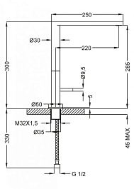 Cezares Смеситель ECO-LLM-01-Cr для кухни – фотография-2