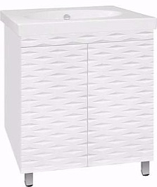 Style Line Тумба с раковиной Папирус 70 Люкс – фотография-1