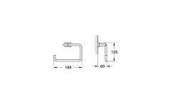 Grohe Полотенцедержатель Essentials Cube 40510000 – фотография-2