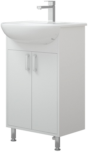 Corozo Тумба под раковину Колор 50, белая – фото, картинка, фотография-1