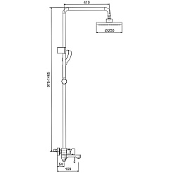 Gappo Смеситель для ванны с душем G2402 хром – фотография-3