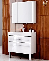Aqwella Мебель для ванной Милан 100 с ножками