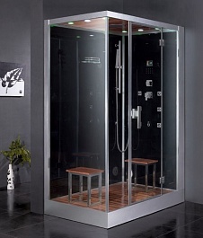 Eago Душевая кабина DZ961 F8 R черное стекло – фотография-2