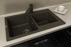 Ewigstein Мойка кухонная Elegant 80D шоколад – фотография-3