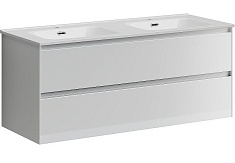 Sancos Тумба с раковиной Cento 120-2 белый глянец раковина Element 121-2 CN7004