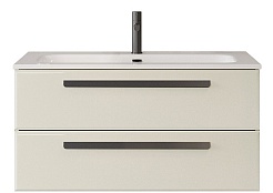 BelBagno Мебель для ванной Eco Cer-N 100 CZR-8073-100 брашированная альпака ручки матовые чёрные – фотография-3