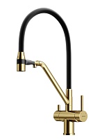 Sancos Смеситель для кухни Dora SC4003BG брашированное золото PVD покрытие