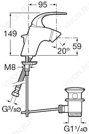 Roca Смеситель "M2 5A6068C00" – фотография-3